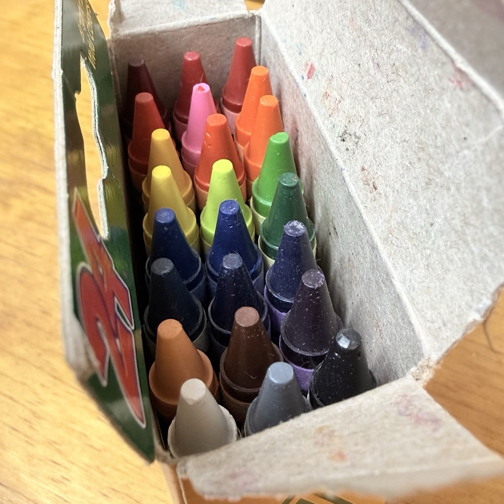 TWO Retired Dandelion Included Crayola 24 Count Box Crayons Binney Smith 2006 - Picture 4 of 6
